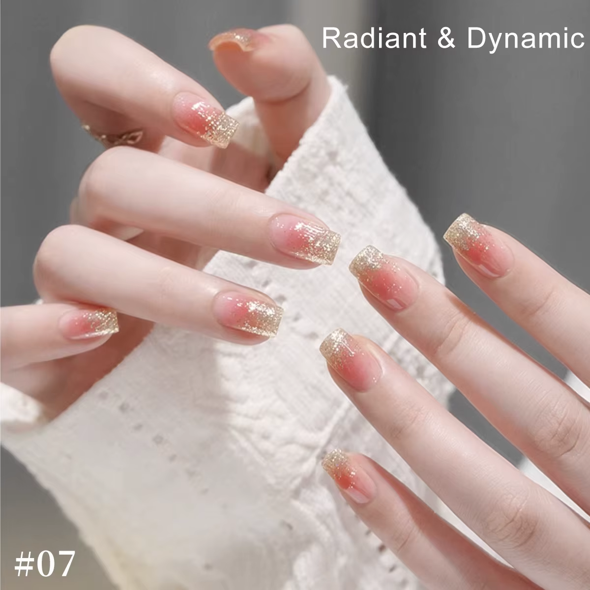 Lot de 9 couleurs – Série Galaxie Étoilée – Vernis à ongles semi-permanent en gel adhésif pailleté