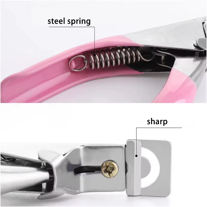 Pince à faux-ongles en acrylique, type spécial U Word Cut, outils de manucure