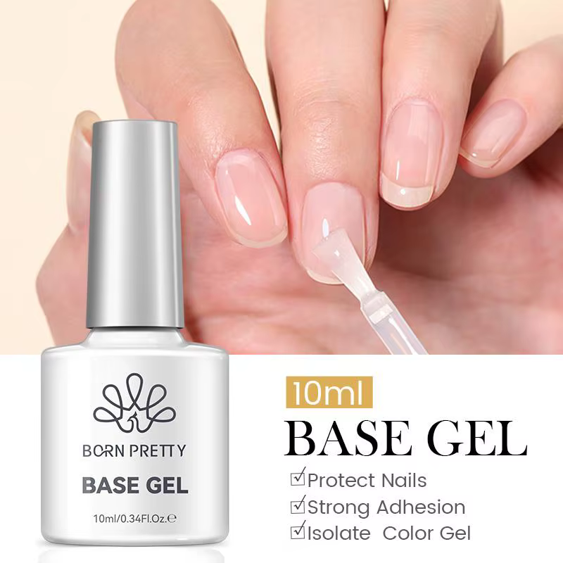 BORN PRETTY 10ml fonction Gel Base Gel couche de finition Gel de caoutchouc Gel de renfort pour ongles outils tremper