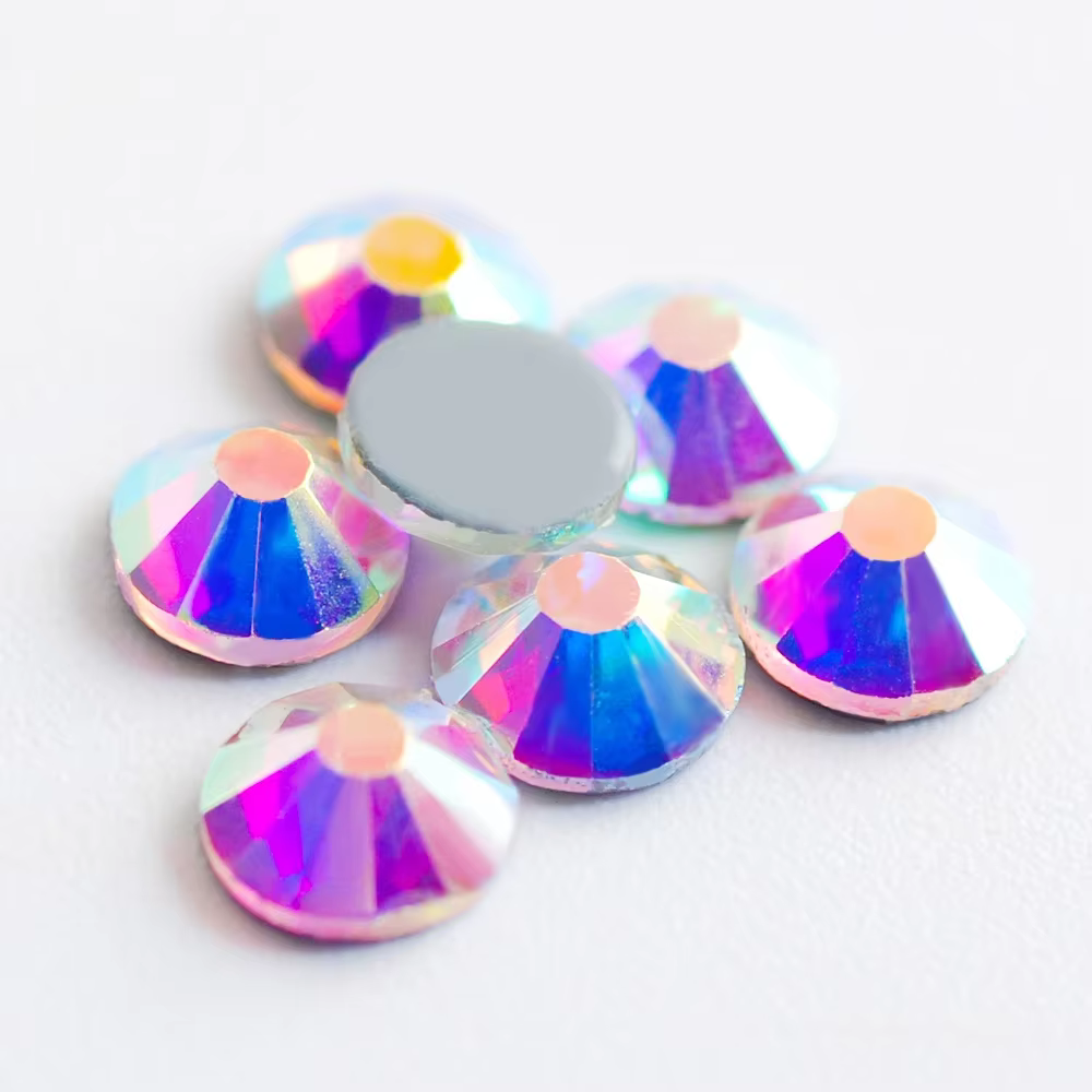 SS6 2.0mm AAAA Top qualité Multi couleur brillant verre Strass fer sur Hotfix Flatback Strass pour couture vêtements bricolage
