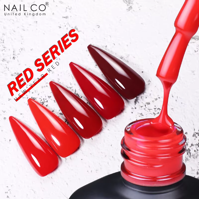 NAILCO 15ml vin rouge couleur série Gel vernis à ongles Hema Tpo gratuit UV Gellak conception laque couche de Base
