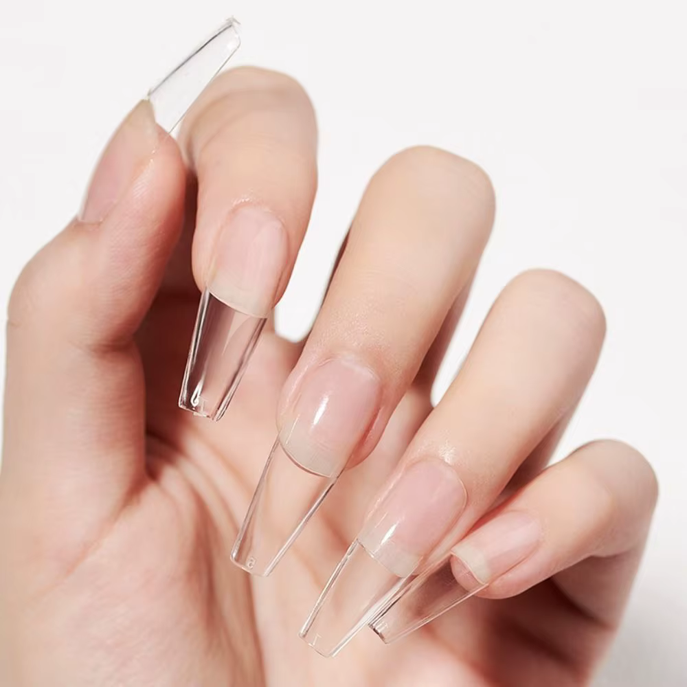 Gel adhésif solide transparent 10g longue durée pour extension d'ongles