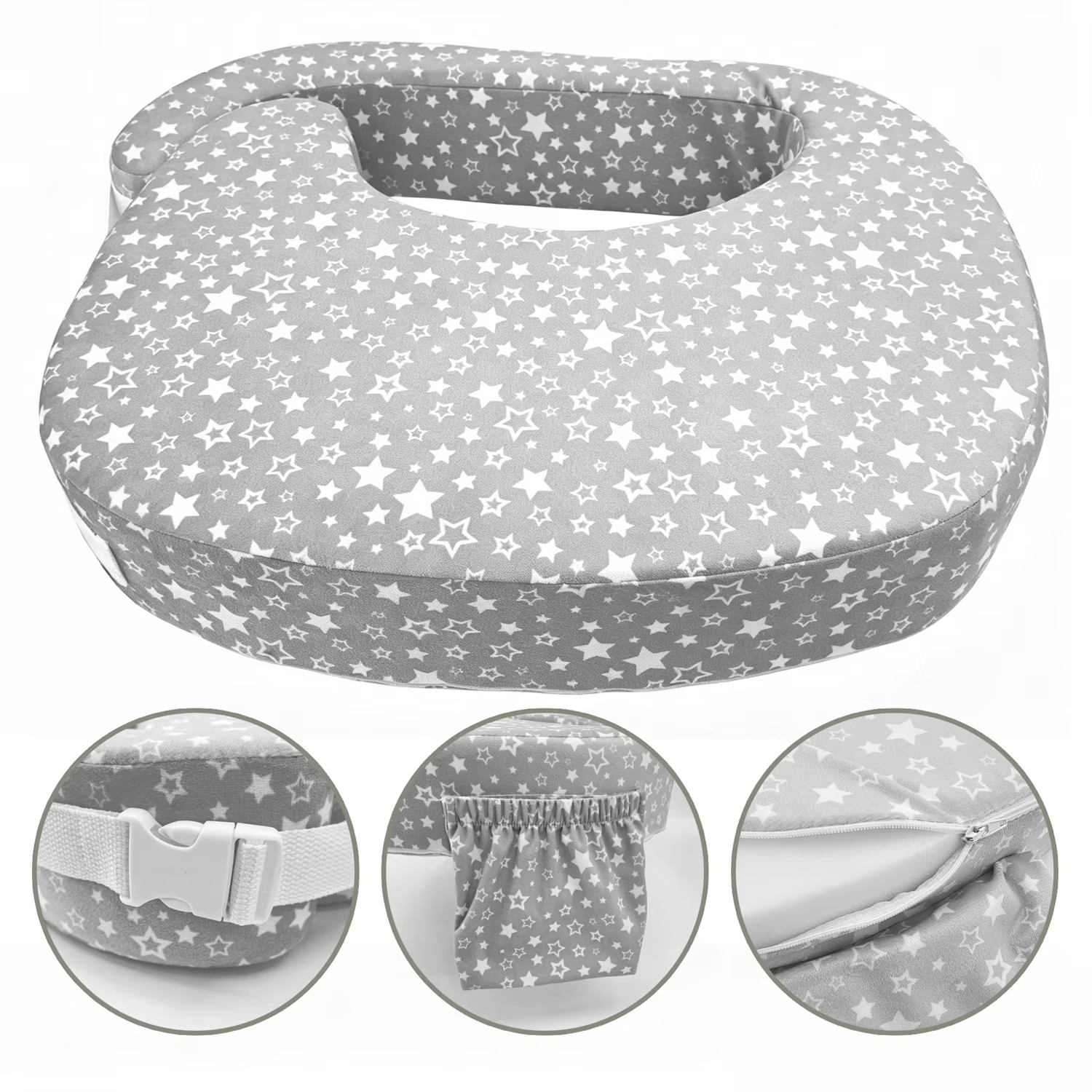 Coussin d'allaitement – Coussin d'allaitement multifonctionnel, confortable et doux, disponible en trois couleurs