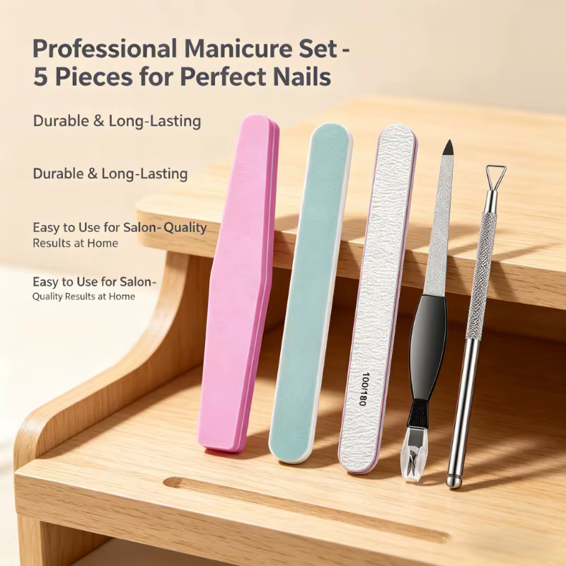 Kit professionnel de manucure et pédicure 5 pièces