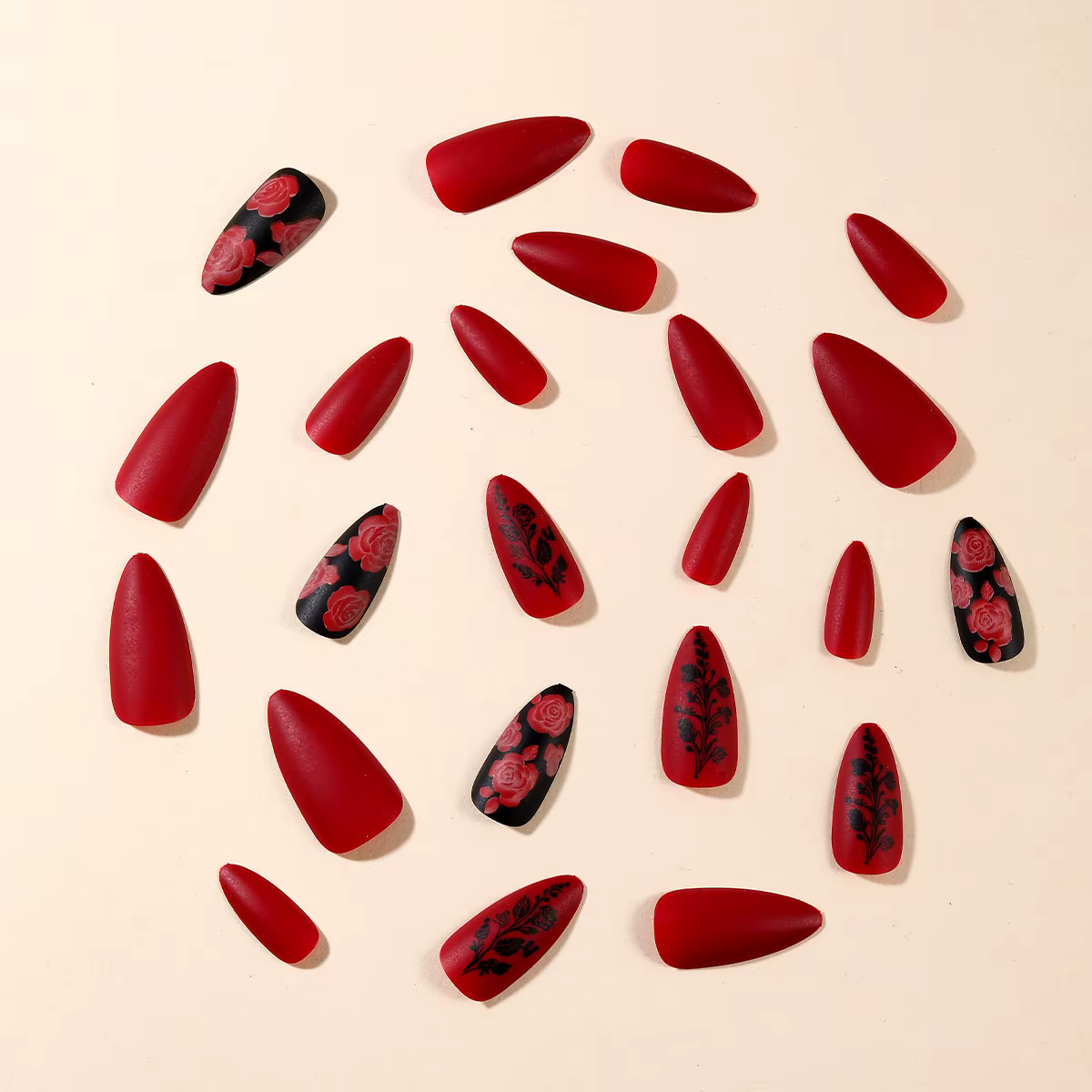 Faux ongles moyens pour femmes et filles