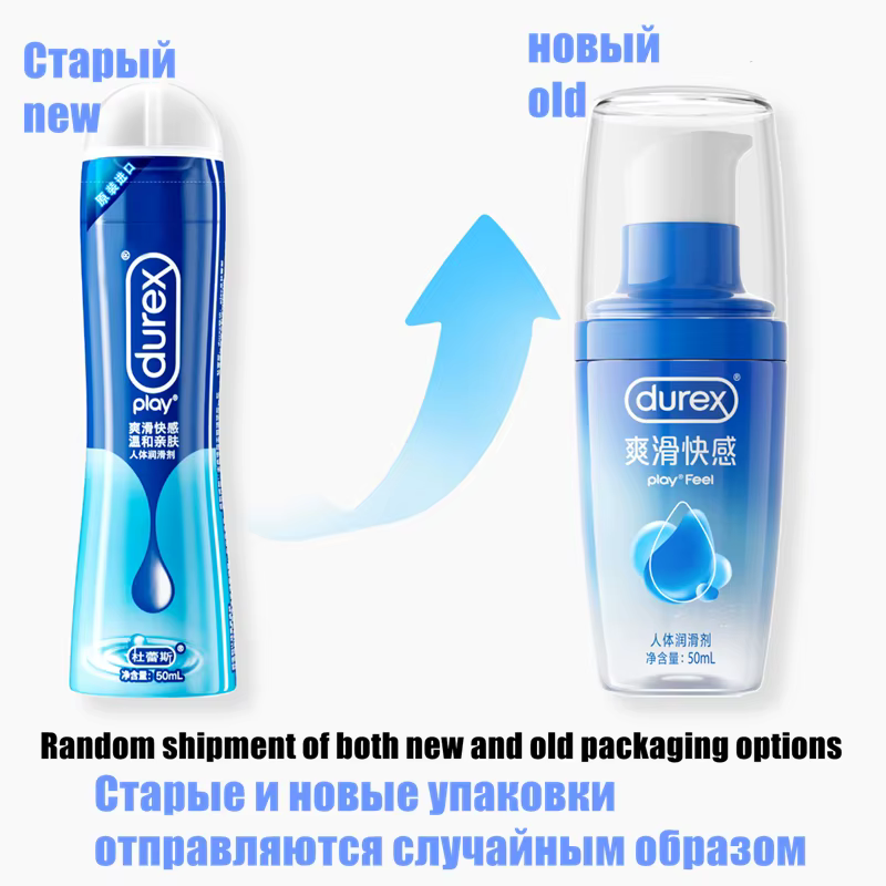 Durex play lubrifiant 5 Types à base de silicium 50ml lubrifiant à base d'eau léchable huile de Massage orgasme Anal Vaginal sexe lubrifiant jouets