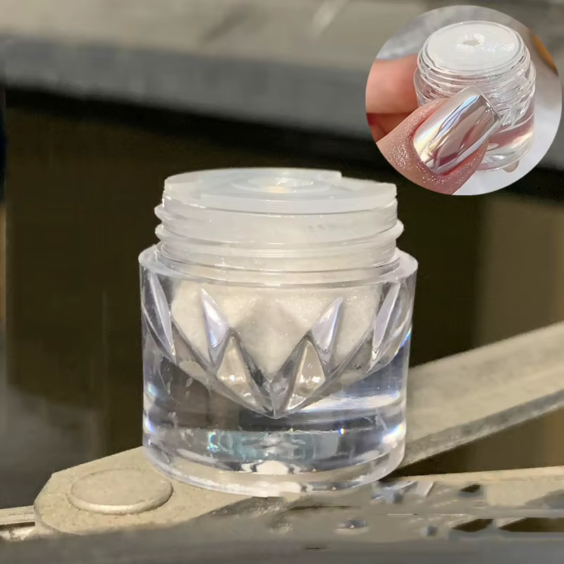 Poudre pour ongles miroir au clair de lune