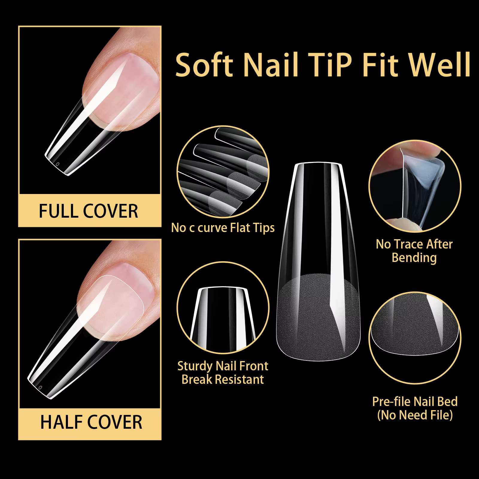 Faux-points en Gel souple