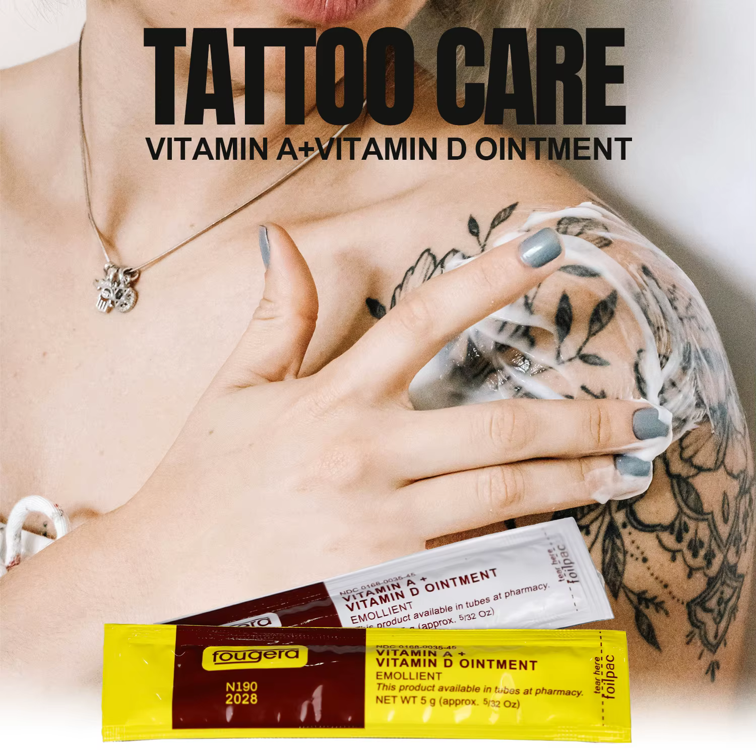 10/20/30/40/50/100 pièces crème de soin après tatouage Fougera pommade vitaminée Anti cicatrice guérison réparation Gel crème fournitures de soins de tatouage