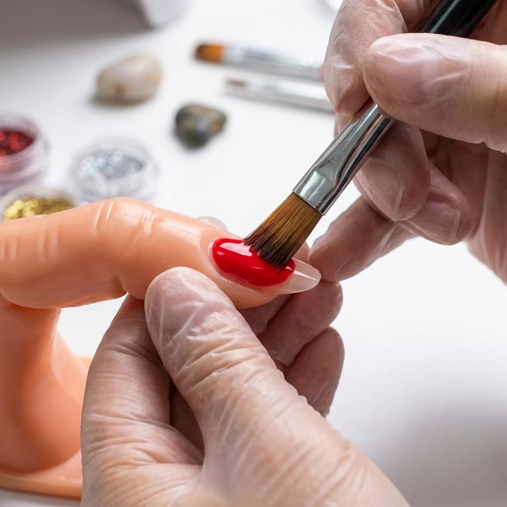 Doigt d'entraînement en plastique pour manucure
