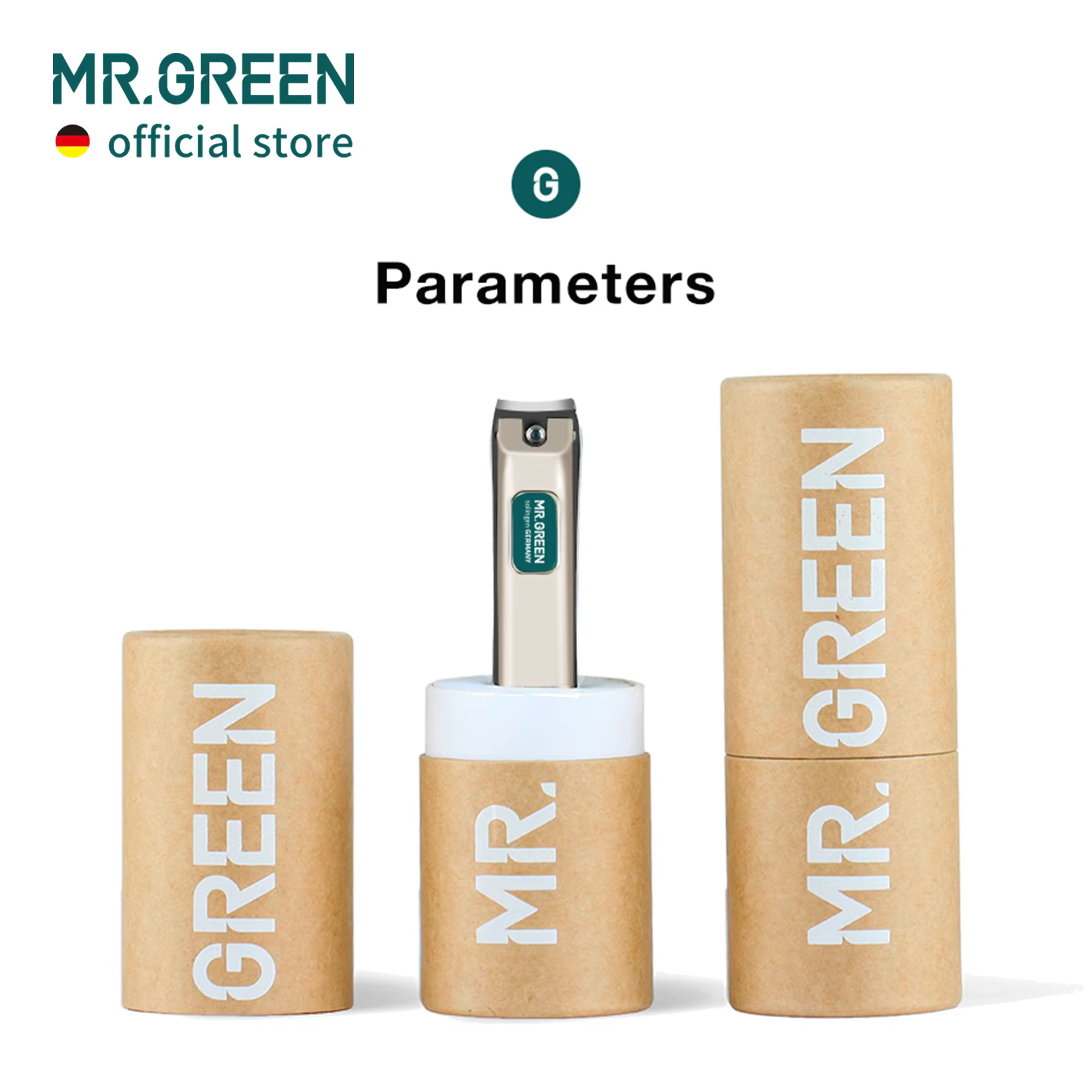 MR.GREEN coupe-ongles en acier inoxydable lame incurvée