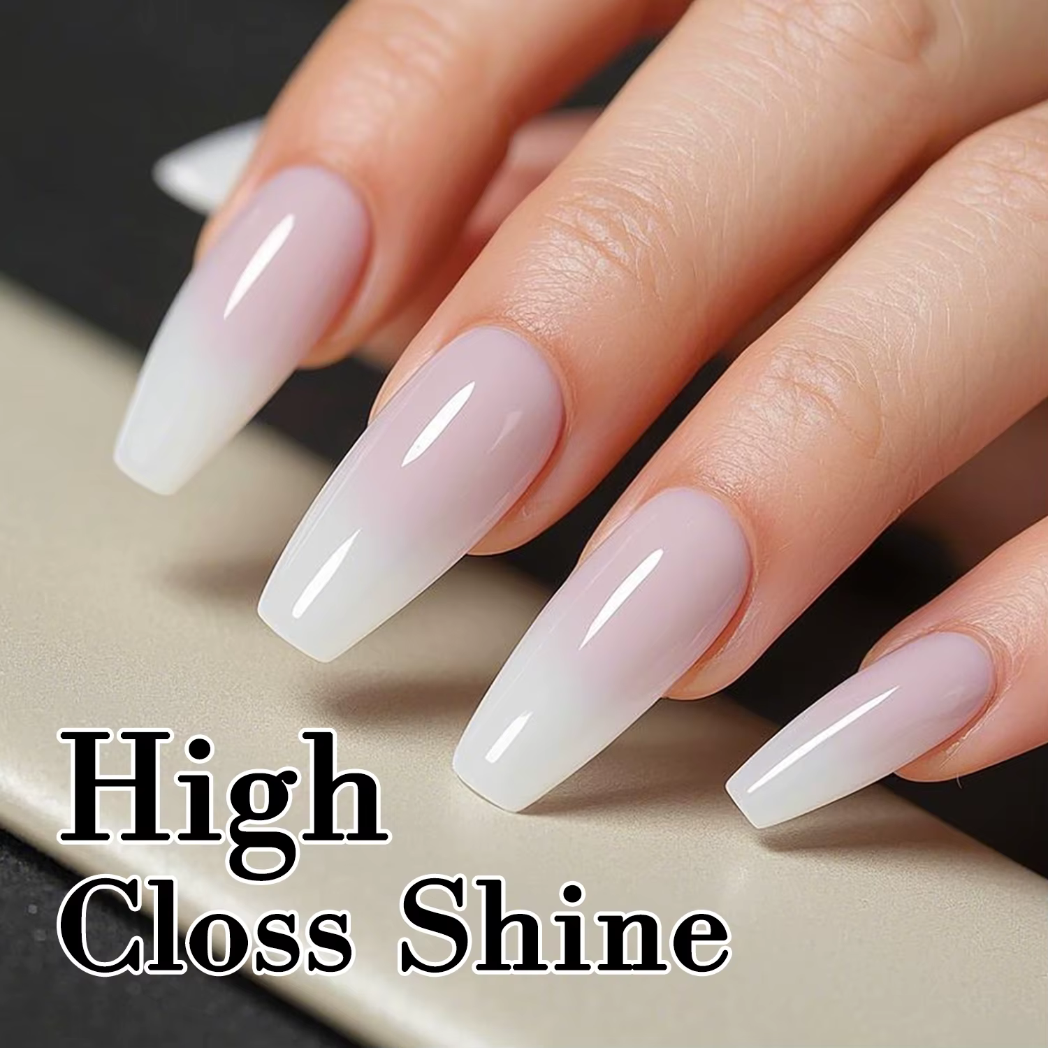 KODI JYJ blanc laiteux sans lingette vernis à ongles Gel 2 en 1 haute brillance gelée couleurs couche de finition Semi-permanent pas collant uv haut Gellac