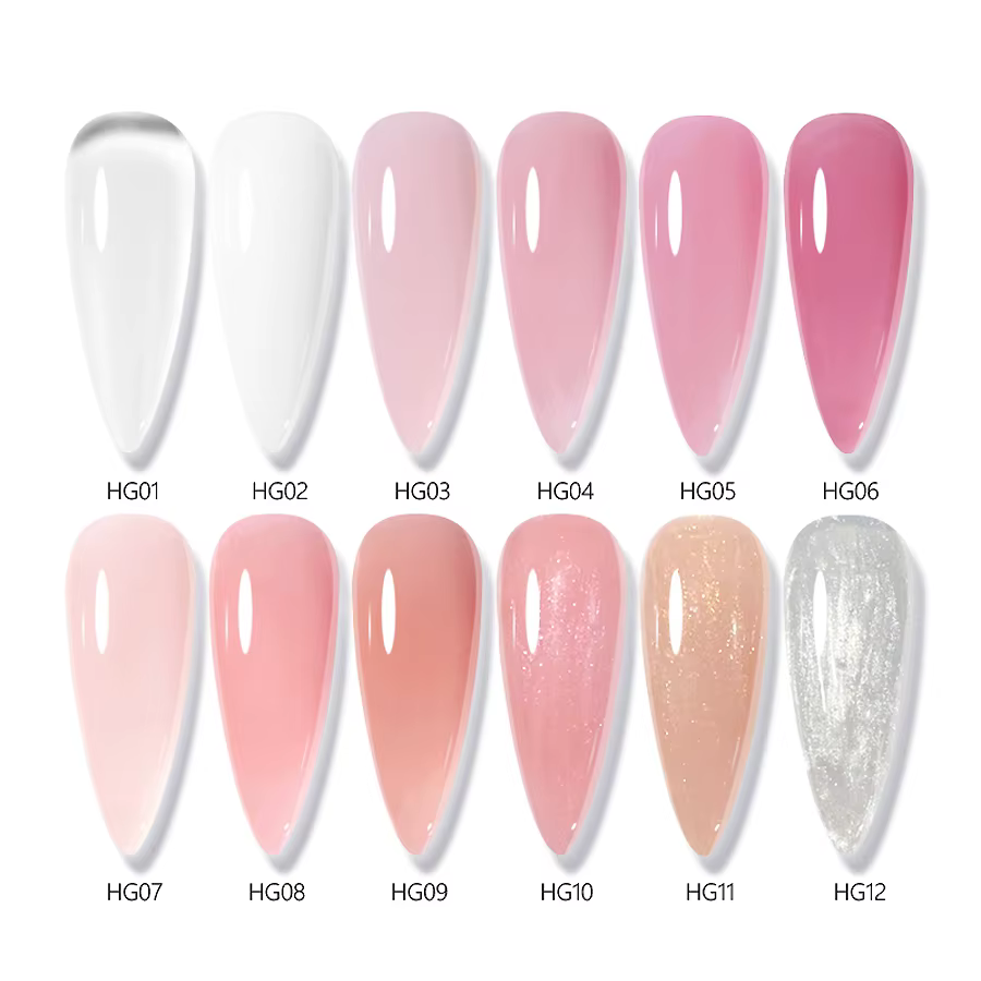 30ML Gel dur pour Extension d'ongles blanc laiteux constructeur Gel auto-nivelant renfort Gels pour ongles Camouflage manucure