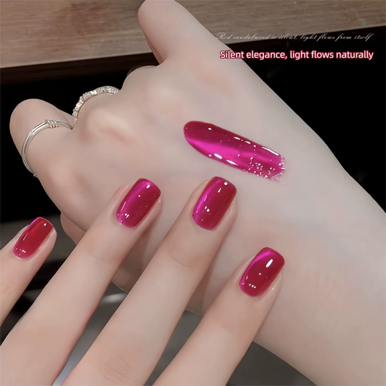 MIANEL 10ml 1 pièce Nouveauté Été 2026 Vernis à ongles gel effet œil de chat couleur fruit du dragon bois de santal