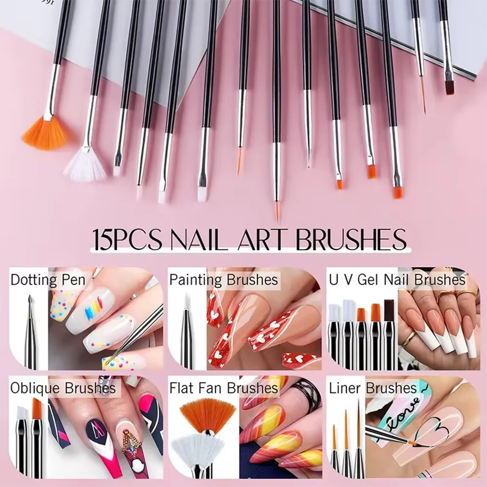 Kit de pinceaux pour nail art
