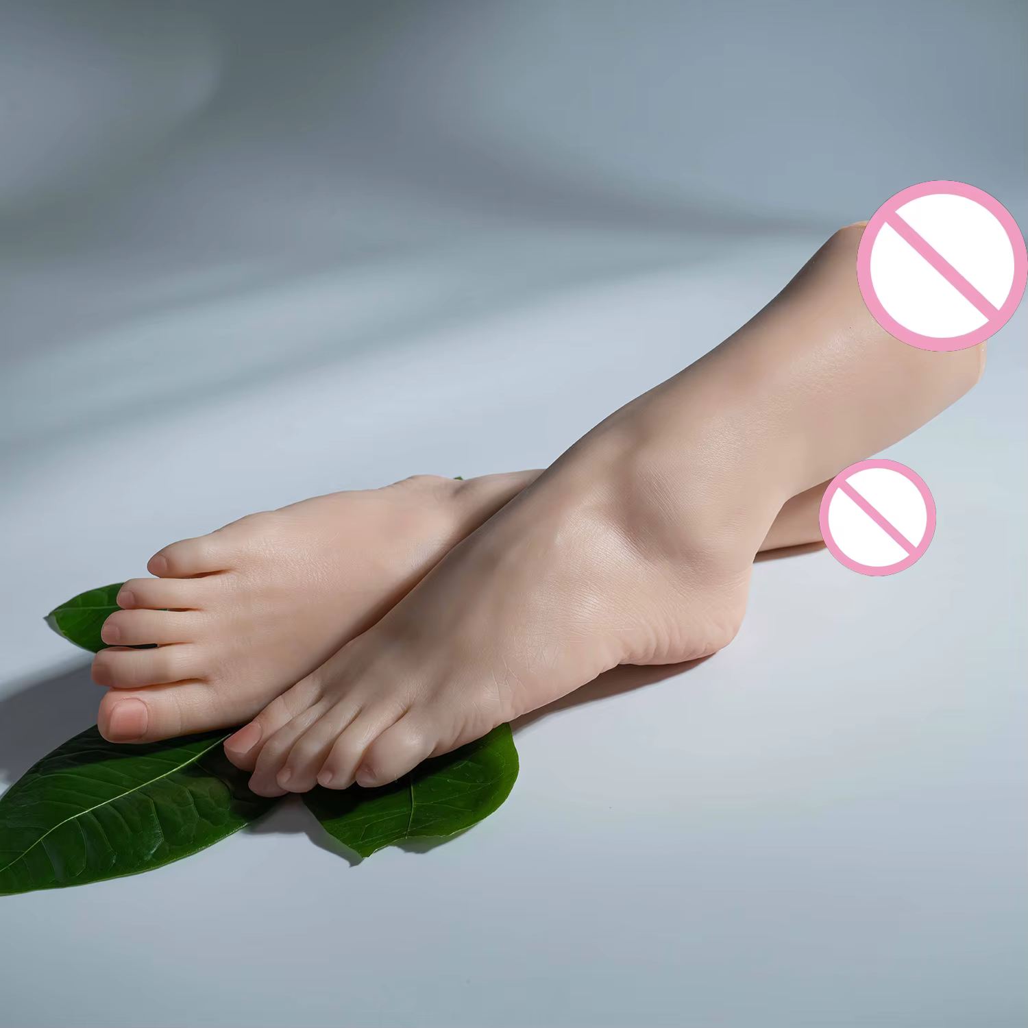 1 pied de pratique des ongles réaliste en Silicone pour femme