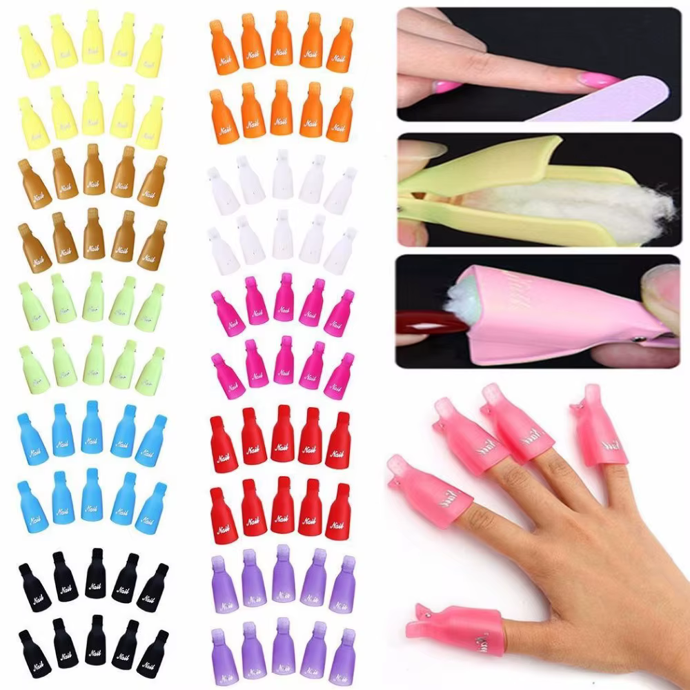 Clips de capuchon de tremper en plastique pour Nail Art