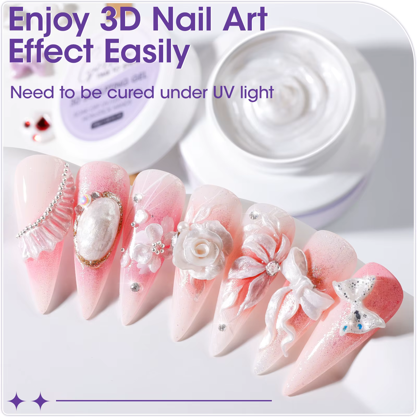 GELLEN Gel de modelage 3D blanc 30g