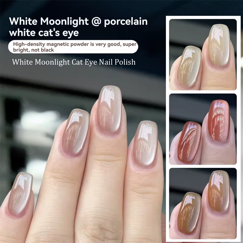 Vernis à ongles Gel magnétique chat céramique lisse 8ml