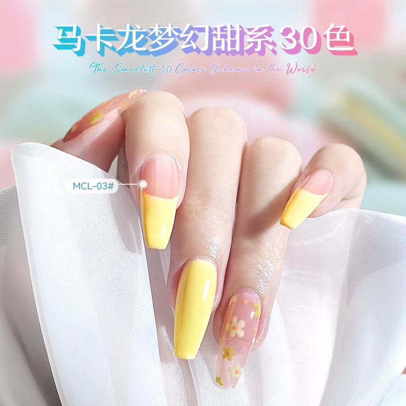 AS 15ml Macaron bonbons Gel vernis à ongles couleurs printemps été bleu violet Semi Permanent