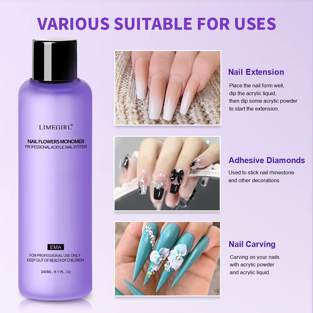 LIMEGIRL Liquide acrylique pour ongles