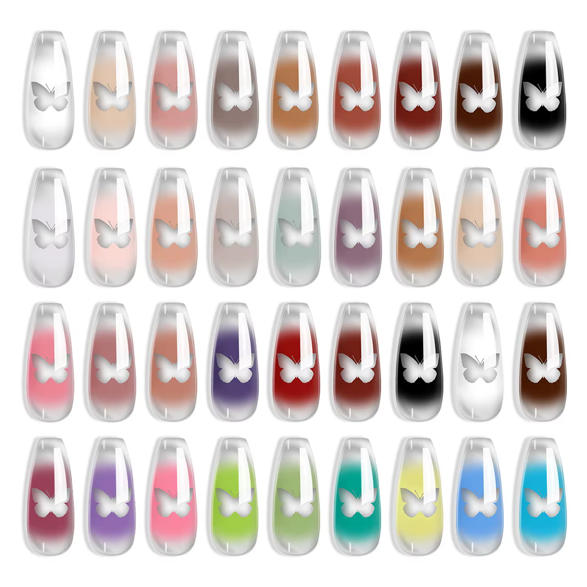 LIMEGIRL 9 couleurs dégradé peinture Gel Nail Art
