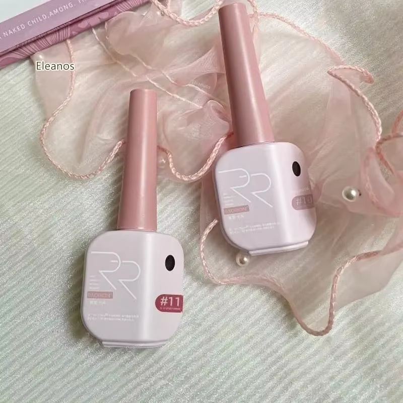 Eleanos Rose Rose 24 pièces gelée Transparent Gel vernis à ongles couleur Rose nu UV tremper Gel vernis Jade Nail Art Gel laque 15ml