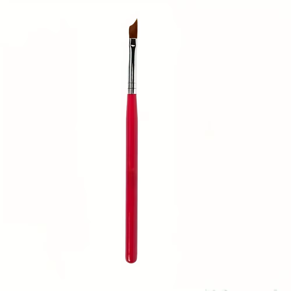 Pinceau de manucure demi-lune à bord incurvé pour nail art