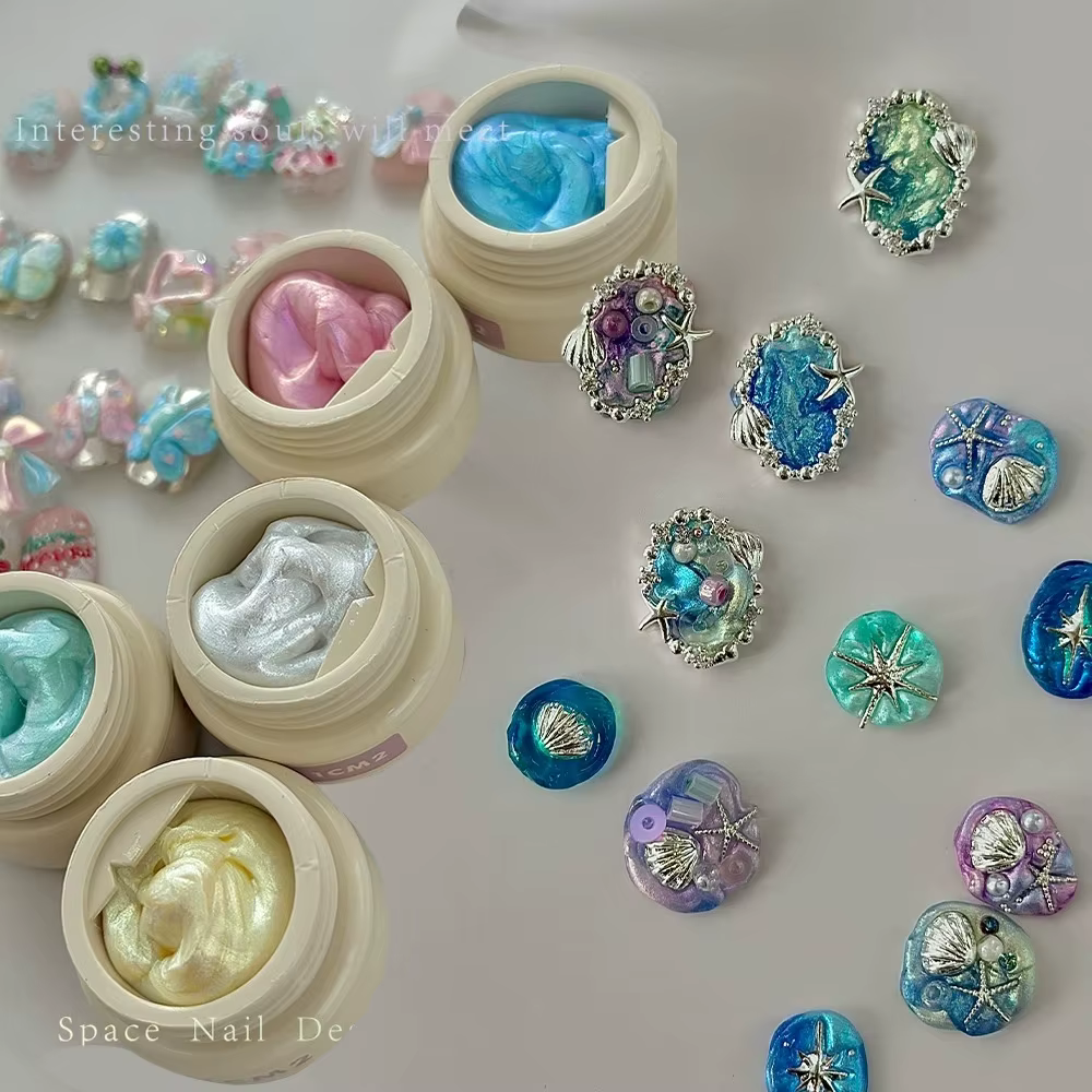 Gel de modelage 3D Aurora Pearl Mermaid 5 couleurs 5ml