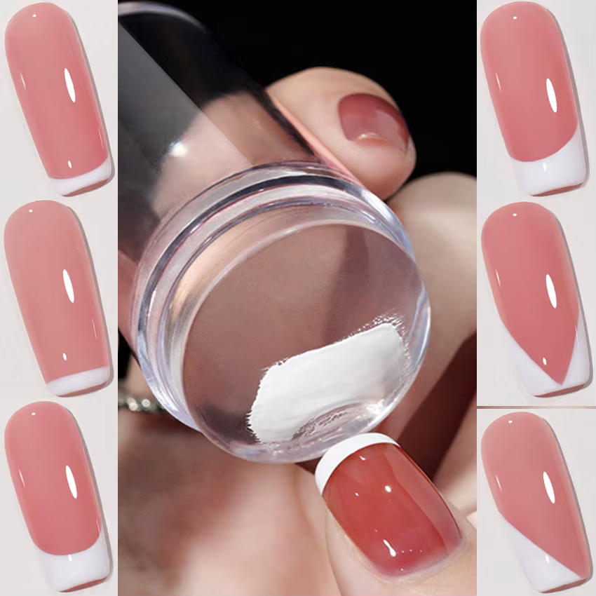 Tampon à Ongles en Silicone avec Impression de Verhéritage à Ongles