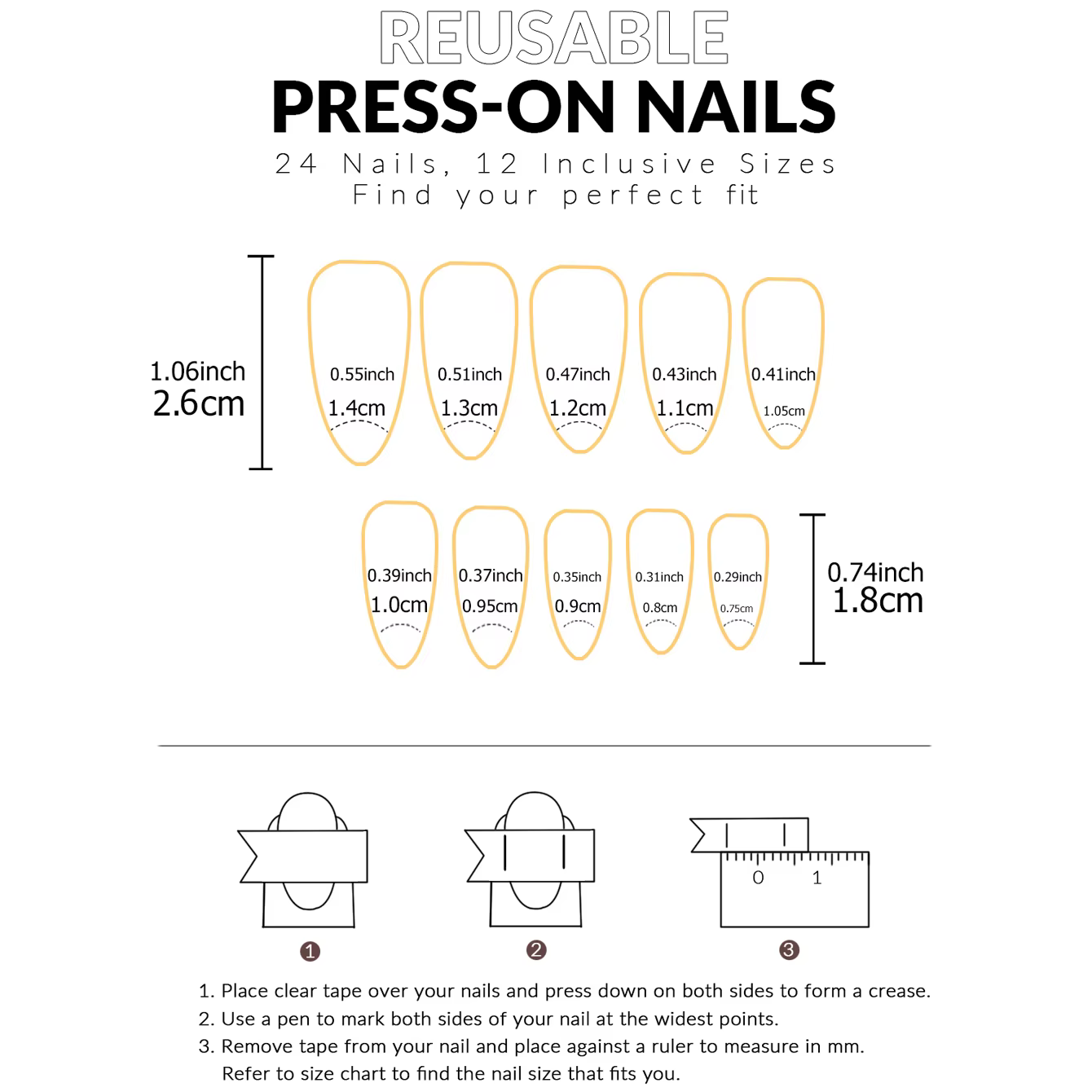 24 pièces rose paillettes français press-on ongles courts amande faux
