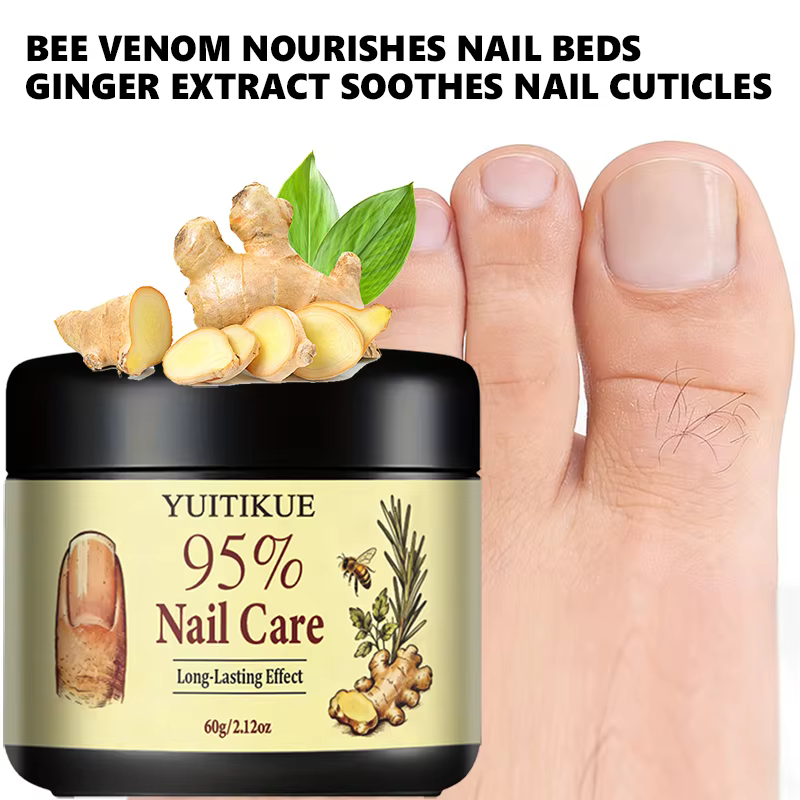 Crème de soin des ongles au venin d'abeille YUITIKUE - Formule efficace à 95 %