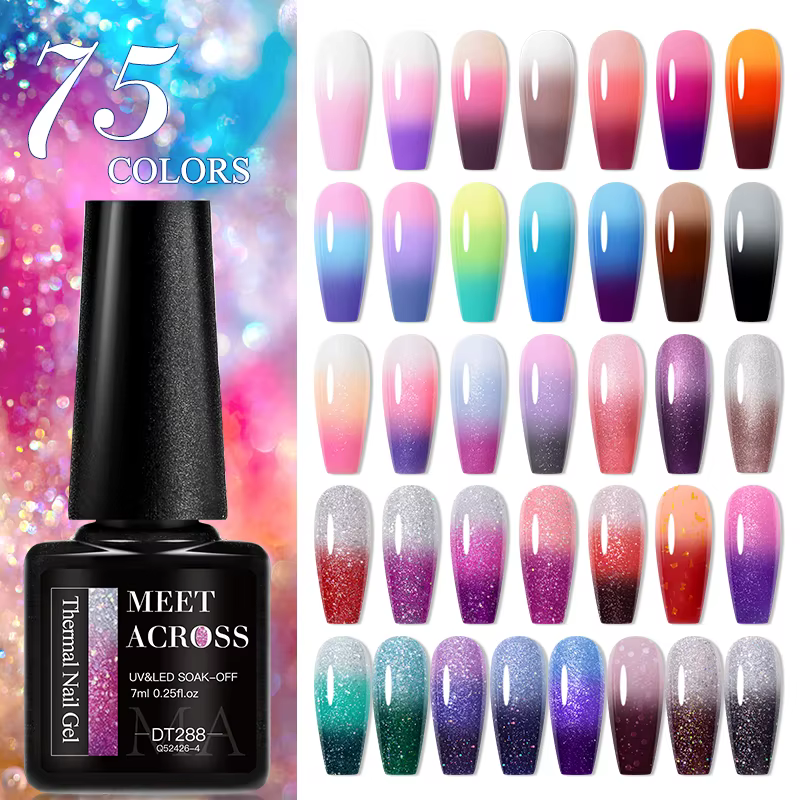 MEET ACROSS 75 couleurs vernis à ongles thermique 3