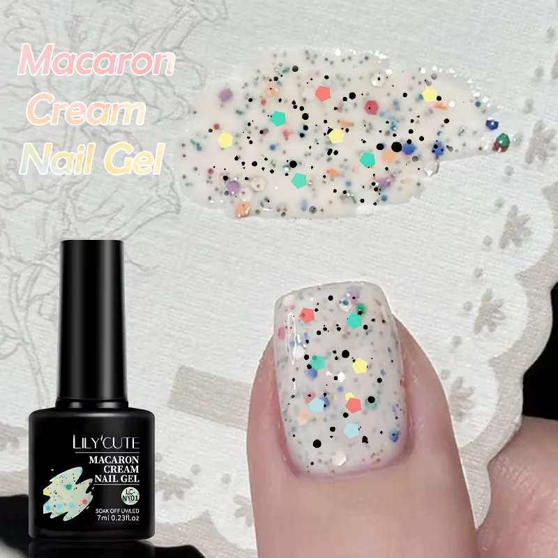 LILYCUTE 6 pièces/ensemble 7ml Macaron crème Gel vernis à ongles pour printemps été