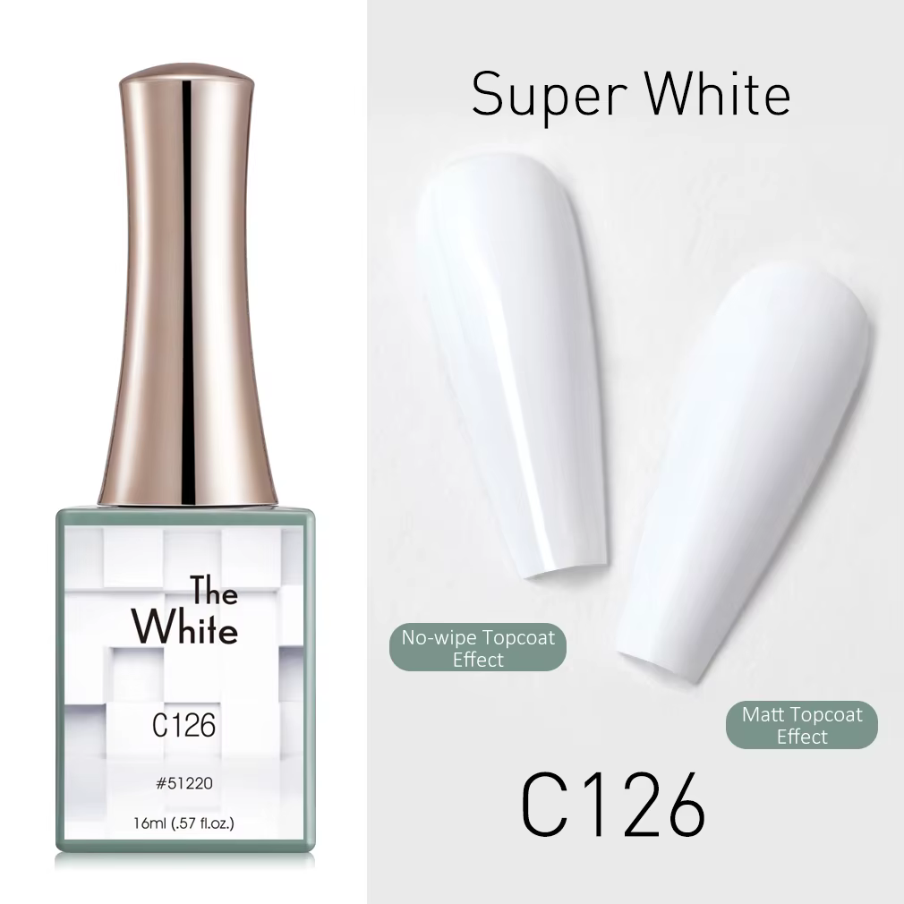 CANNI vernis à ongles Gel 16ml couleur blanche Collection gelée nu rose Pastel