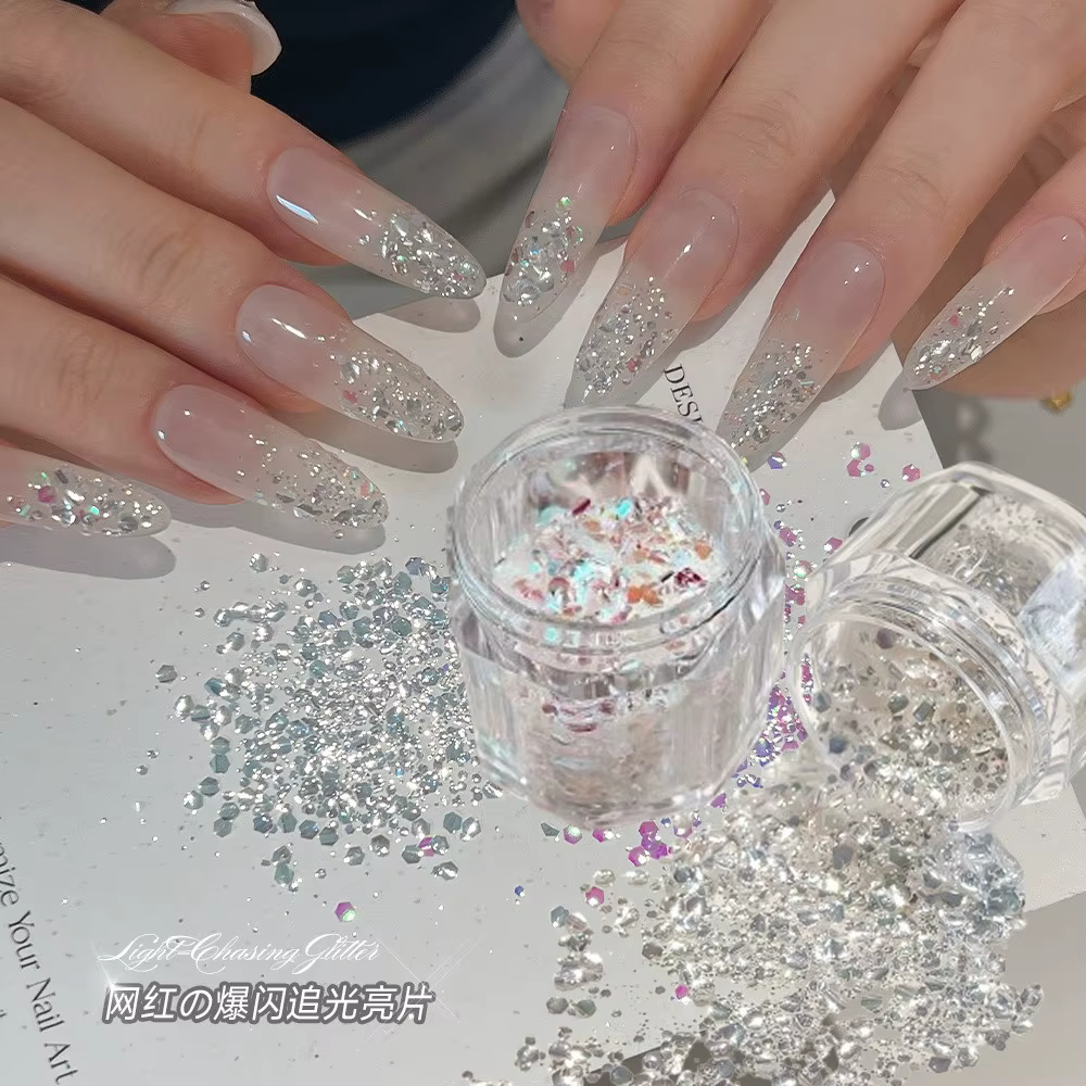 Paillettes holographiques épaisses pour vernis à ongles
