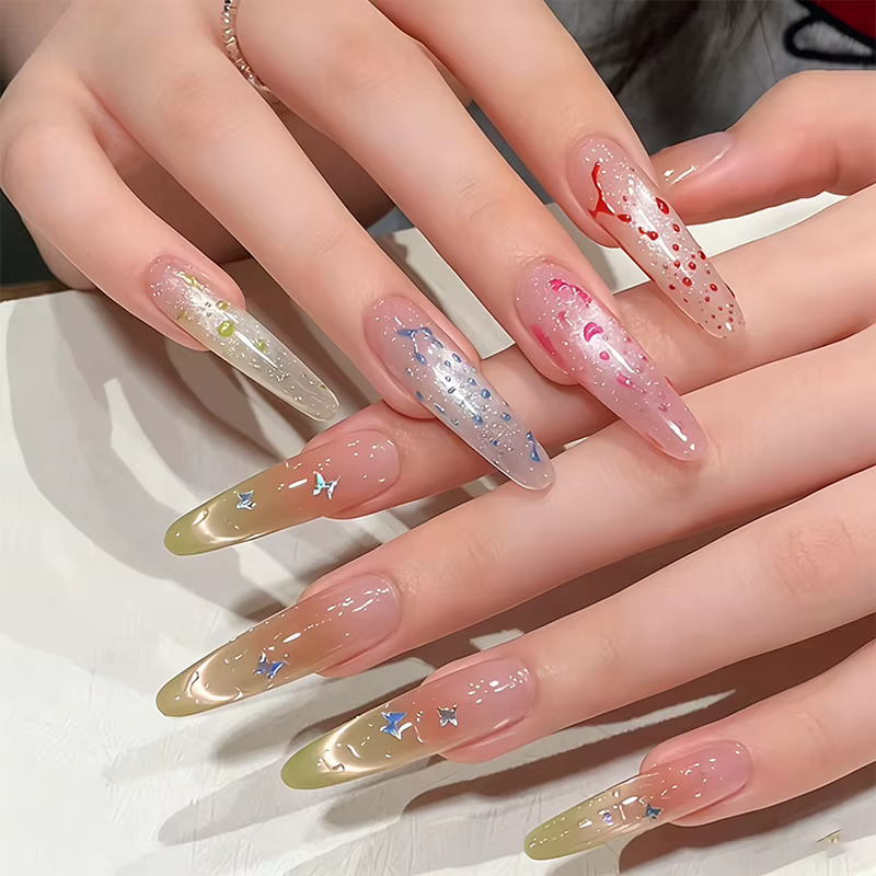 Nouveau Gel de Vernis à Ongles Effet Goutte d'Eau Printemps & Été