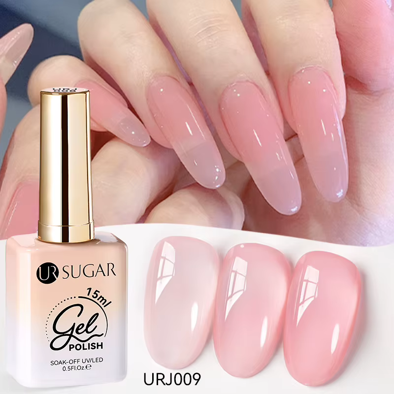 UR SUGAR 15ML Vernis à ongles gel rose glacé UV LED