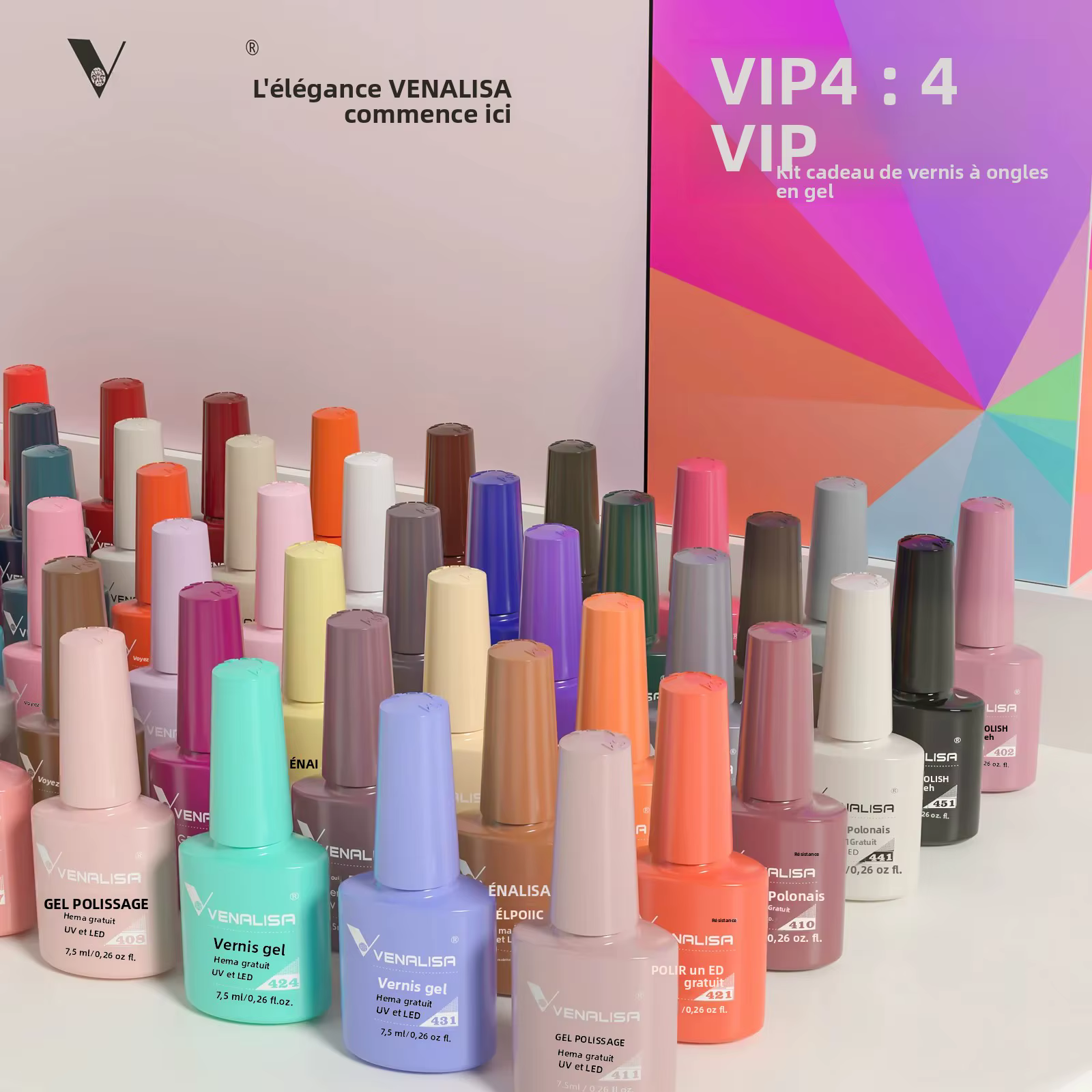 Venalisa vernis à ongles Gel 7.5ml HEMA gratuit tremper UV LED Gel
