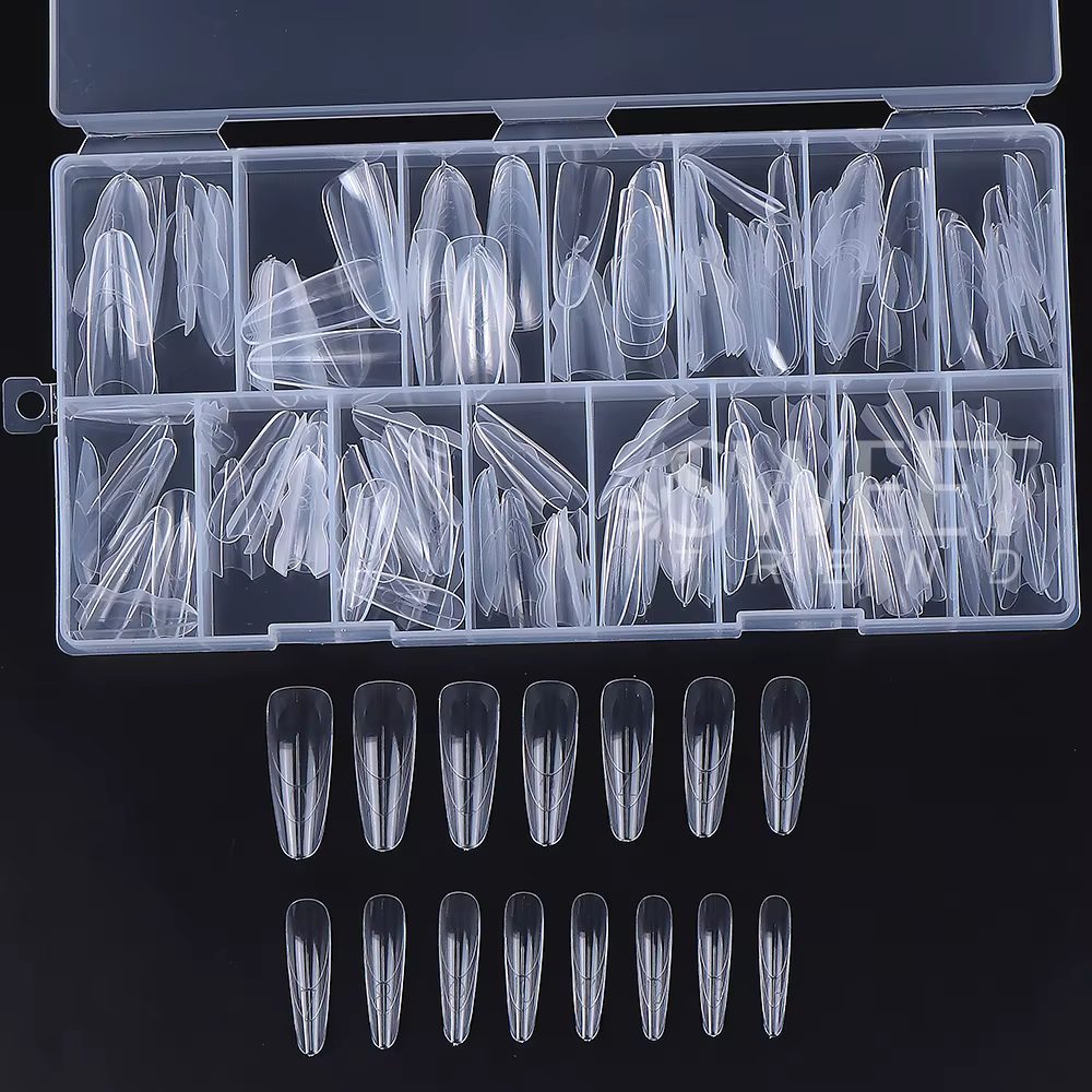 1 boîte de formes d'ongles doubles