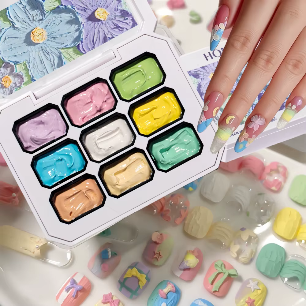 Vernis à ongles solide de la série Macaron 9 couleurs