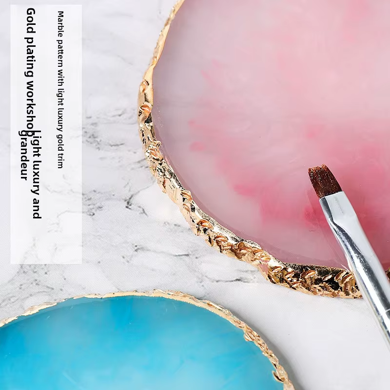 Palette de mélange de couleurs pour nail art en résine