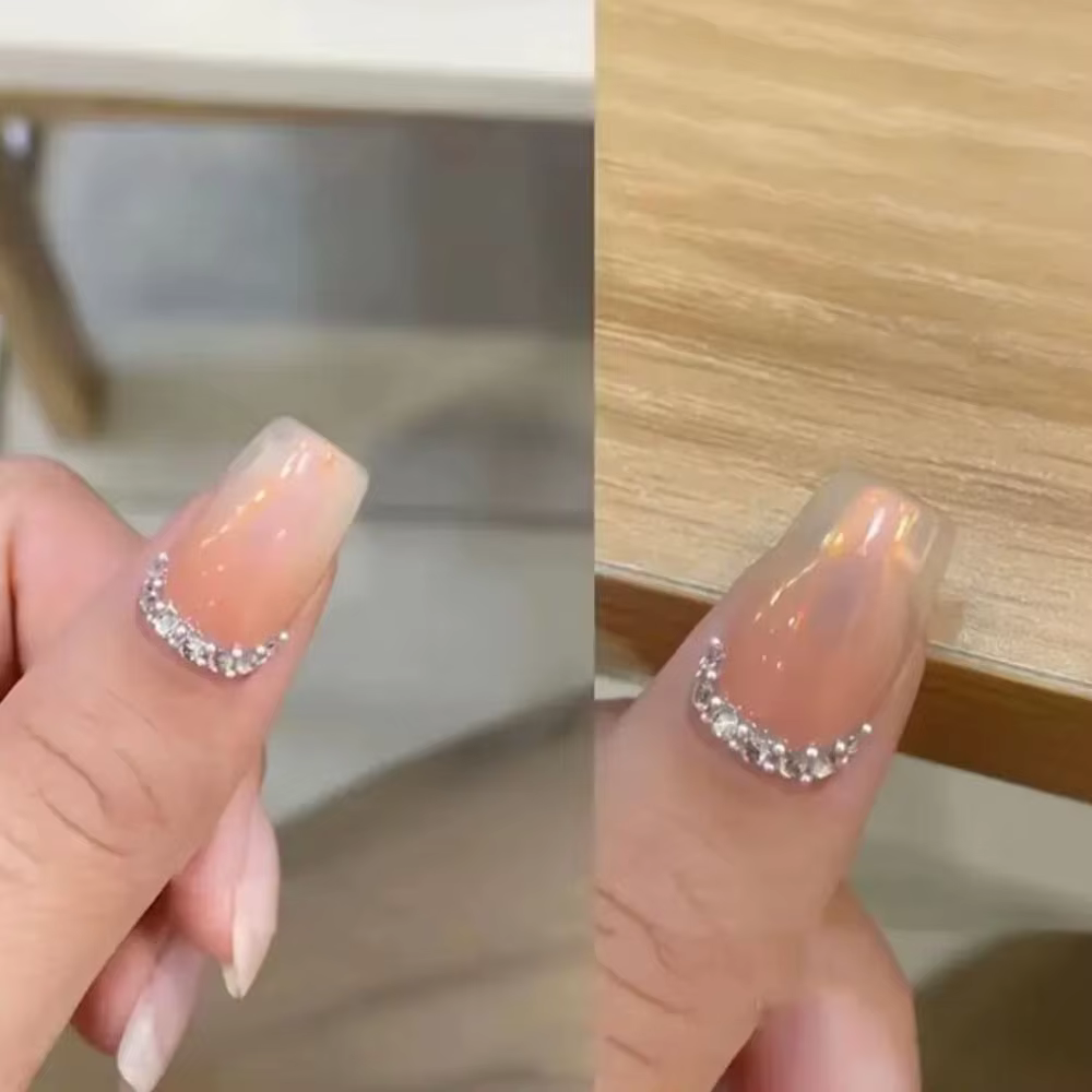 1 boîte 0.2g Champagne or Chrome poudre à ongles Aurora scintillant surligneur paillettes miroir magique