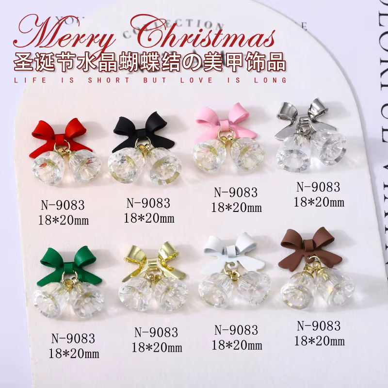 Nœud papillon de noël pour Nail Art