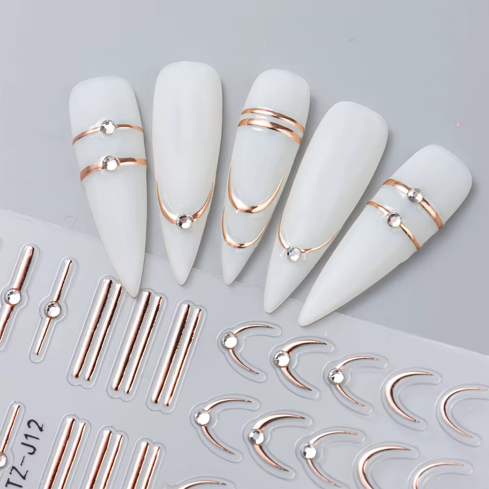 Autocollants pour ongles auto-adhésifs