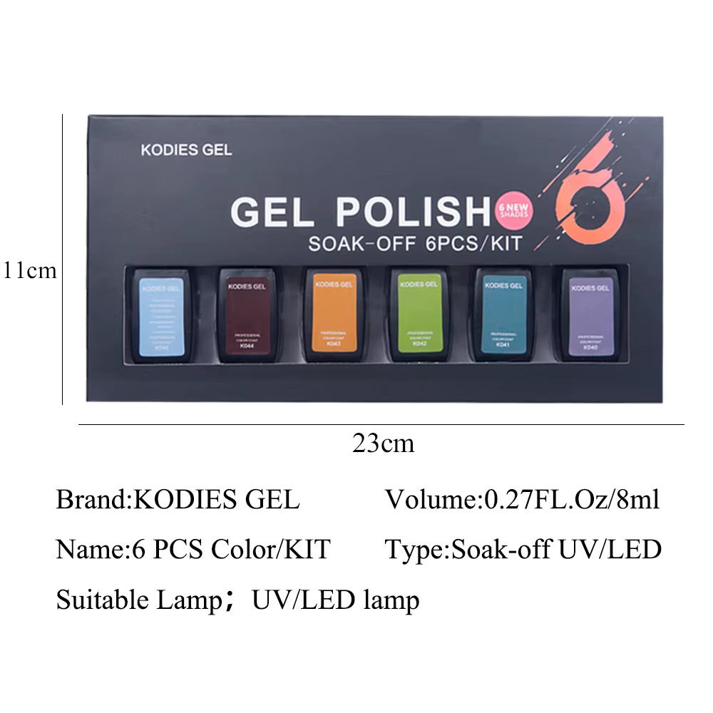 KODIES GEL-Ensemble de Verhéritage à Ongles Gel UV Semi Continu