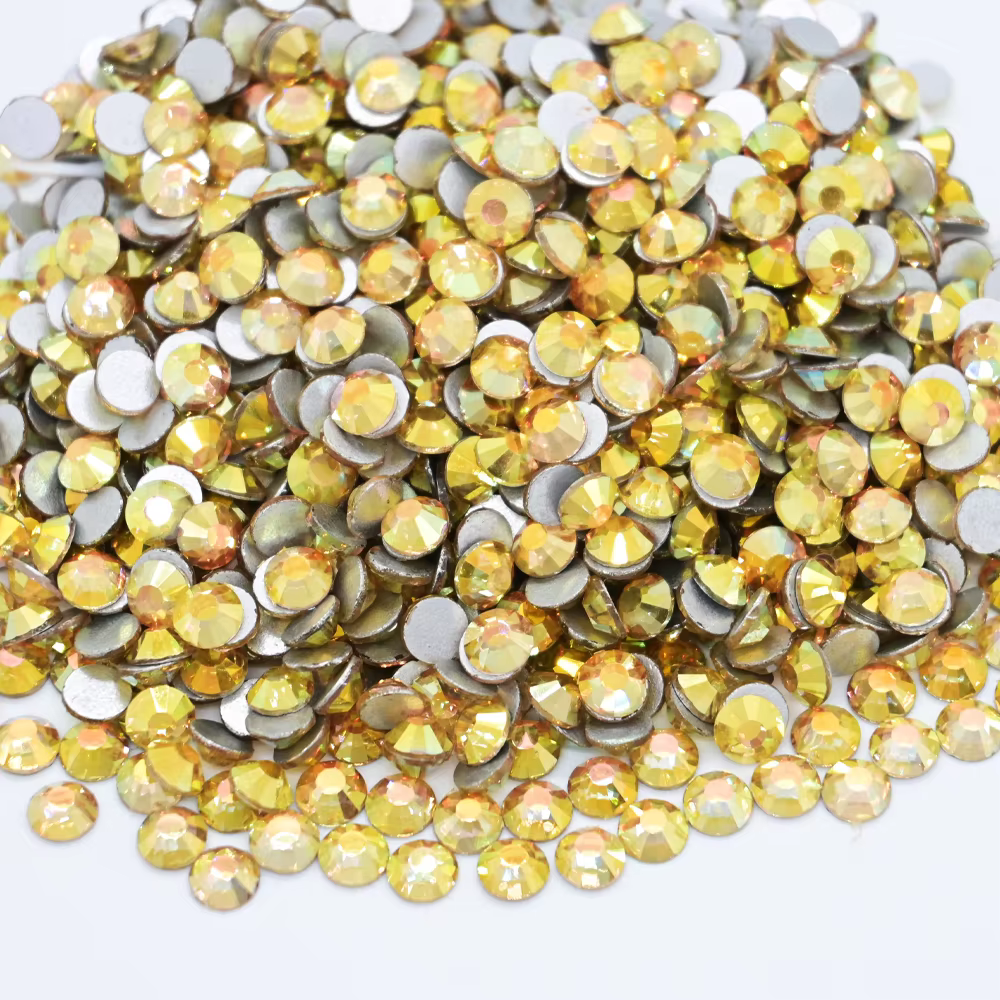 Mine couleur SS6-SS30 verre Super pailleté Flatback cristal argent dos Non correcteurs strass pour maquillage ongles charme страз