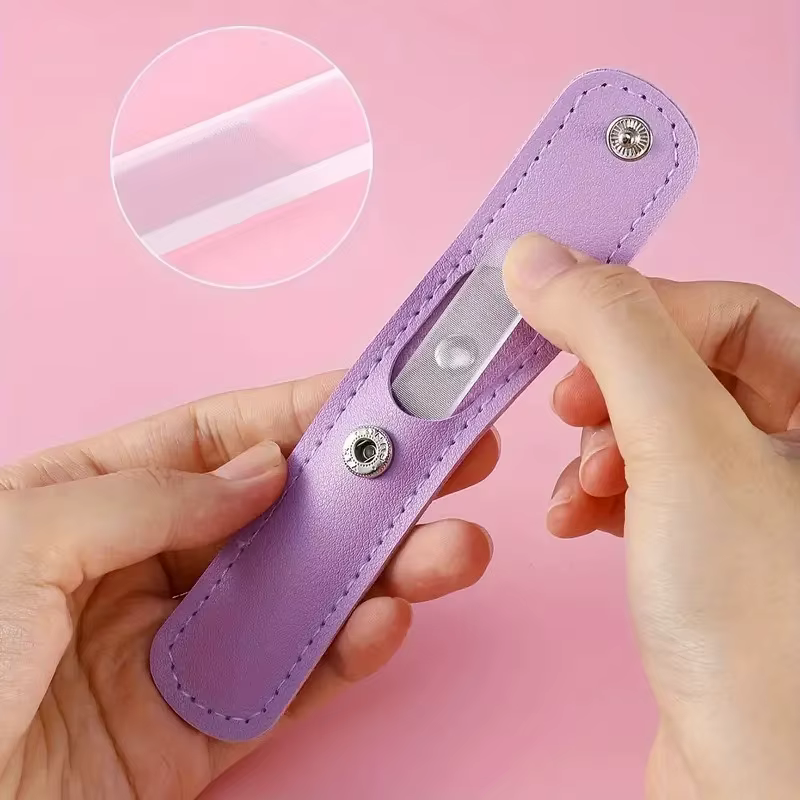 Ensemble de petites limes à ongles en verre et Nano Shiner