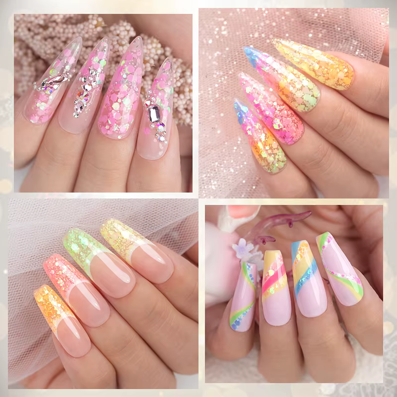 Vernis à ongles Gel à paillettes néon