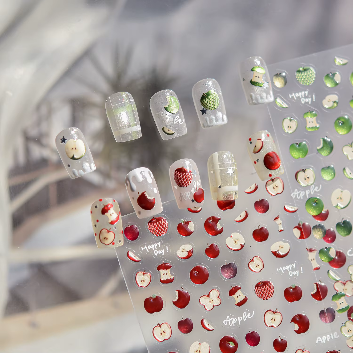 Autocollants pour ongles en gelée